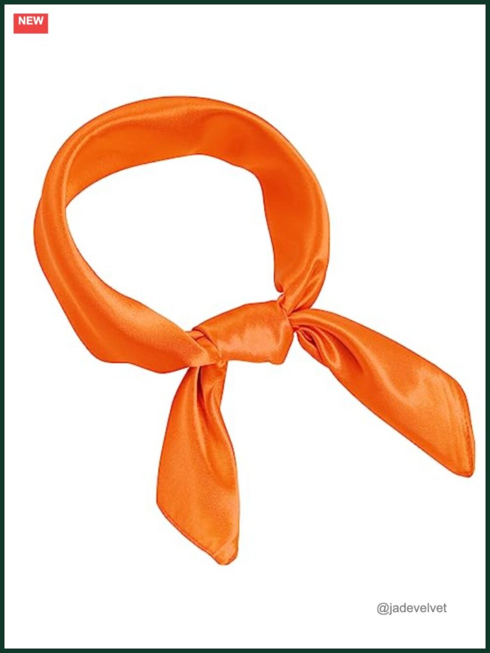 Satin Square Scarf, 23.6 inch, Chiffon Neck Scarf, Handkerchief, Multipurpose